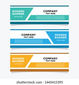 Banner background template. Modern vector design