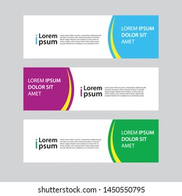 Banner background template. Modern vector design