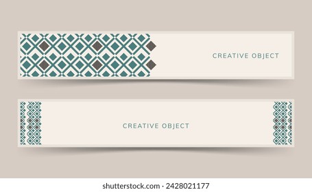 Banner background template, seamless pattern,set collection. Modern abstract background. Vector,eps10