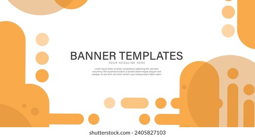 Banner background templates abstract style poster backdrop vector graphic design