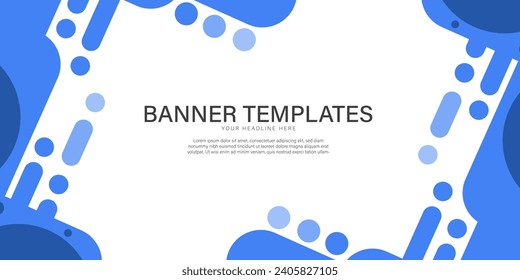 Banner background templates abstract style poster backdrop vector graphic design