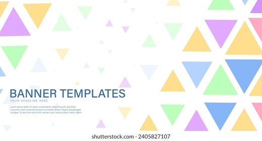 Banner background templates abstract style poster backdrop vector graphic design