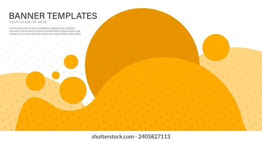 Banner background templates abstract style poster backdrop vector graphic design