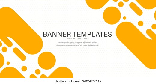 Banner background templates abstract style poster backdrop vector graphic design