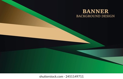 Banner background with triangles. Vector illustration.