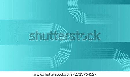 Banner background with turquoise geometric shapes and modern pattern.