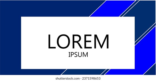 banner background vector with blue color
