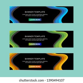 Banner background, web banner template. Modern template vector design 