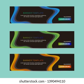 Banner background, web banner template. Modern template vector design 