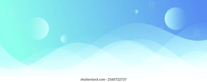 banner background,blue gradations,wave shape,memphis,circle abstarct memphis,vector,eps 10