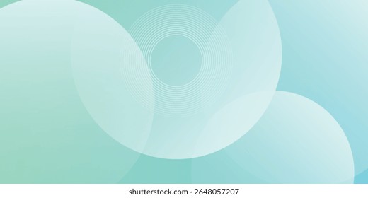 banner background.blue und grün Abstufungen.  Kreis-Effekt .shape pattern.memphis.eps 10