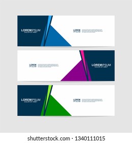 Banner background.business template.modern design - Vector 