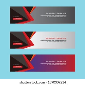 Banner background.business template.modern web banner design