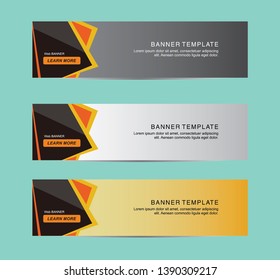 Banner background.business template.modern web banner design