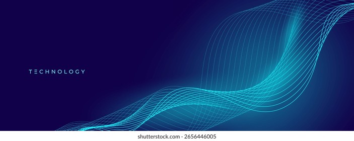 Fondo de Anuncio, colorido, gradaciones azules, fondo abstracto de tecnología, línea de patrón, Vector, eps 10