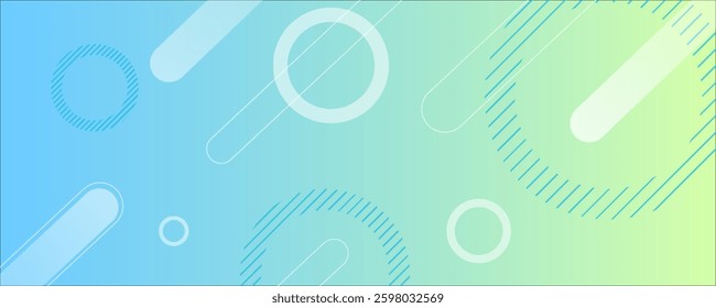 Banner background.green and blue gradient geometric shape eps 10
