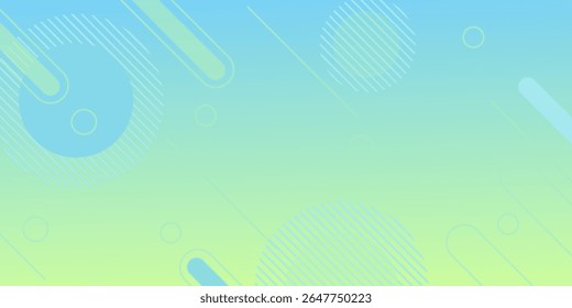 Banner background.green and blue gradient geometric shape eps 10