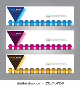 Banner background.Modern design.vector illustration