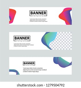 Banner background.modern template design - Vector