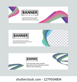 Banner background.modern template design - Vector