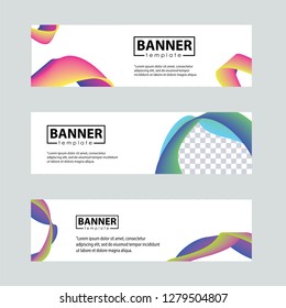 Banner background.modern template design - Vector