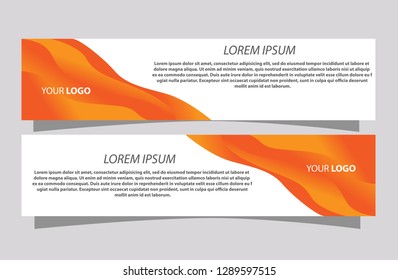 Banner background.modern template design - Vector