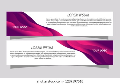 Banner background.modern template design - Vector