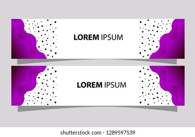 Banner background.modern template design - Vector