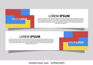 Banner background.modern template design.vector illustration - Vector