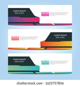 Banner background.modern template design.Vector illustration.