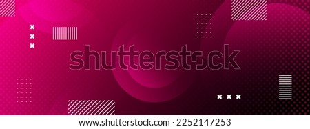 banner backgrounds. full of colors, pink and black gradations, halftones and circles