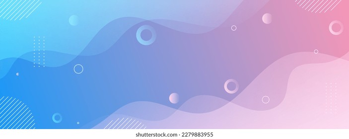 banner backgrounds. full of colors, wave effect, blue and pink