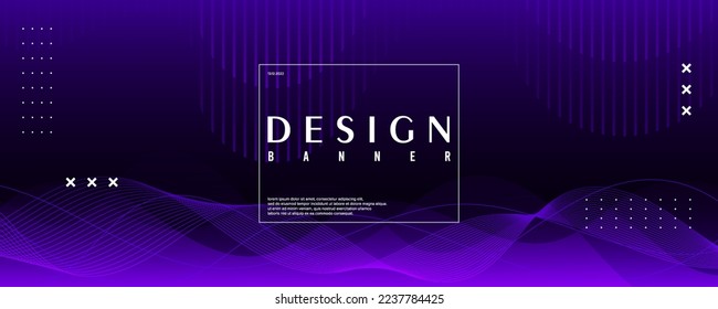 banner backgrounds. full of colors, waves striped dark purple gradations