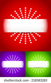 Banner backgrounds with ornament