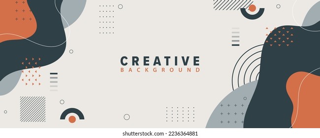 Banner background,vector colorful abstract geometric shapes,soft color