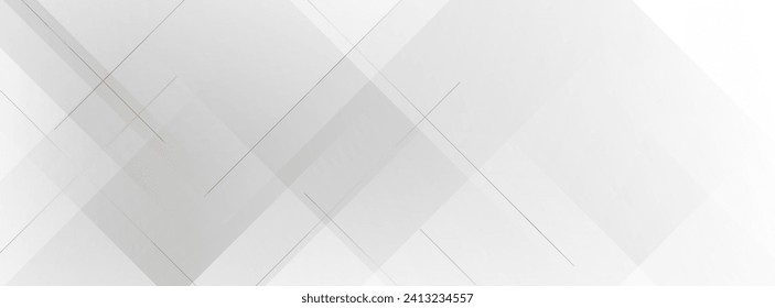 Banner background,white and gray gradation, abstract memphis