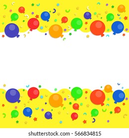 banner with balloons