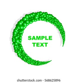 Banner of balls(green)