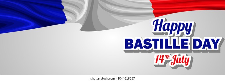 Banner for bastille day 14th july