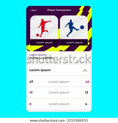 Banner for battle or comparison vector. Biggest football trophy in Europe. Champions League Final. Super Cup. UEFA Europa League. FA. English Premier League. La Liga. EPL. FPL. EFL.