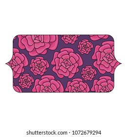 banner with beautiful flowers