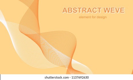 Banner with beautiful lines.Abstract vector background wave.Design elements.Creative line art.