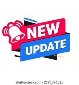 Banner With Bell Icon And Text New Update