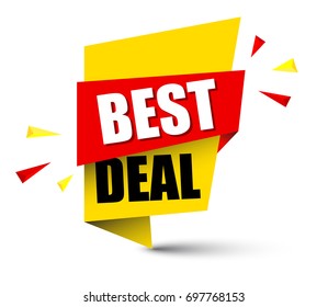 banner best deal in yellow and red