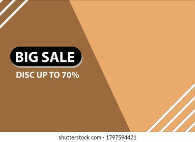 banner big sale template  banner design Eps 10 vector 
