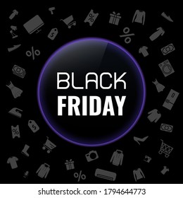 Banner Black Friday for article or website, news, blog