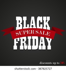 Banner  Black Friday. Sale