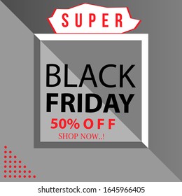 Banner black friday. sale banner design. discount banner. geometric banner design template