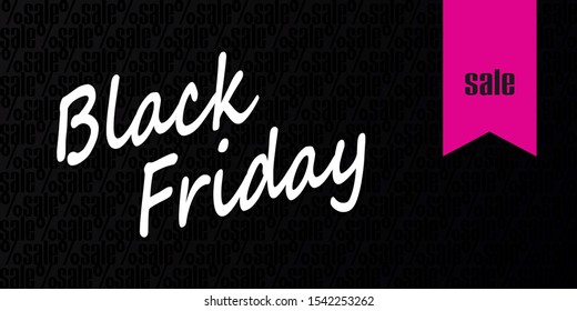 banner of black friday. vector illustration