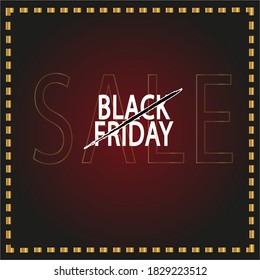 Banner Blck Friday Sale, Vector Design, Sign